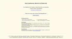 Desktop Screenshot of freelance-boerse.de