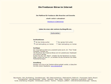 Tablet Screenshot of freelance-boerse.de